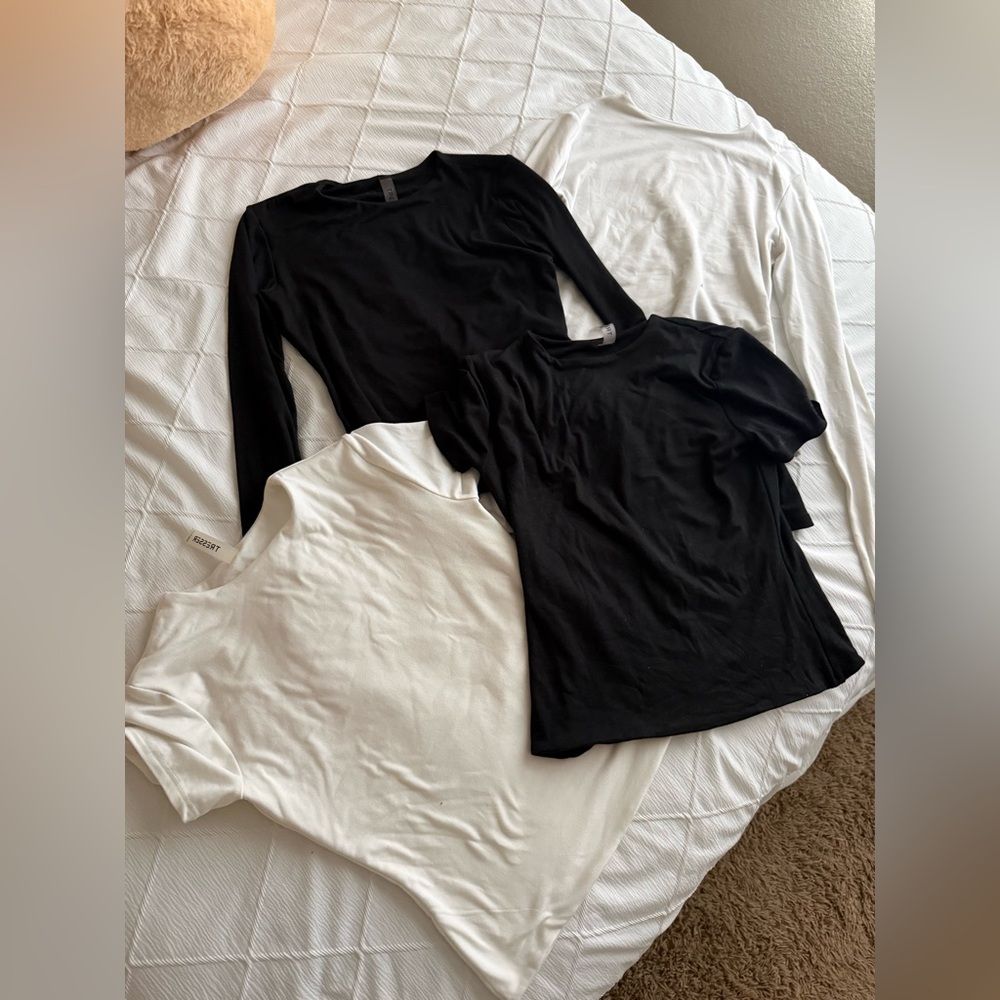 Black and White Women's basic Tops